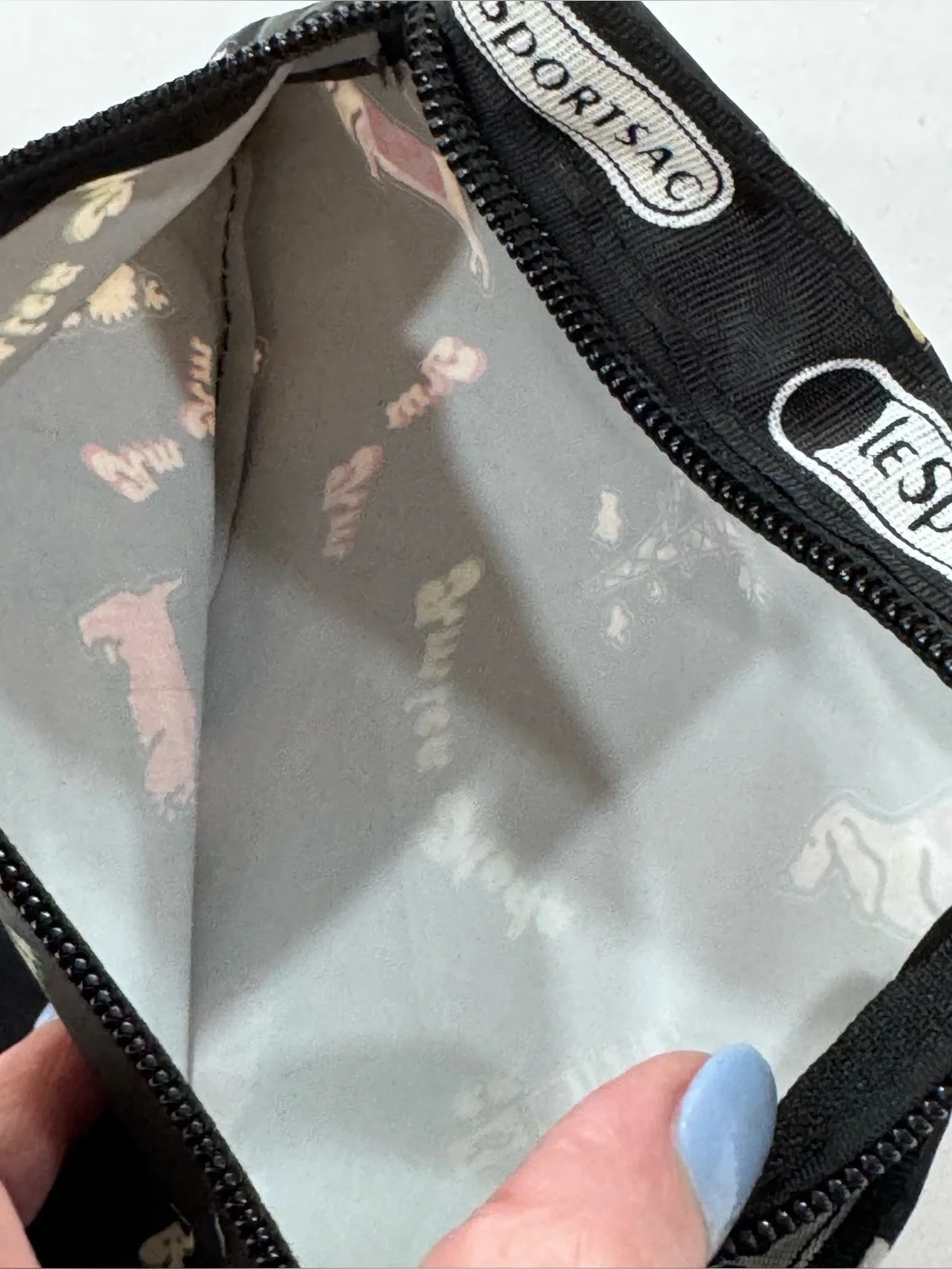 Vintage LeSportsac Paris Poodle Cosmetic Pouch USA